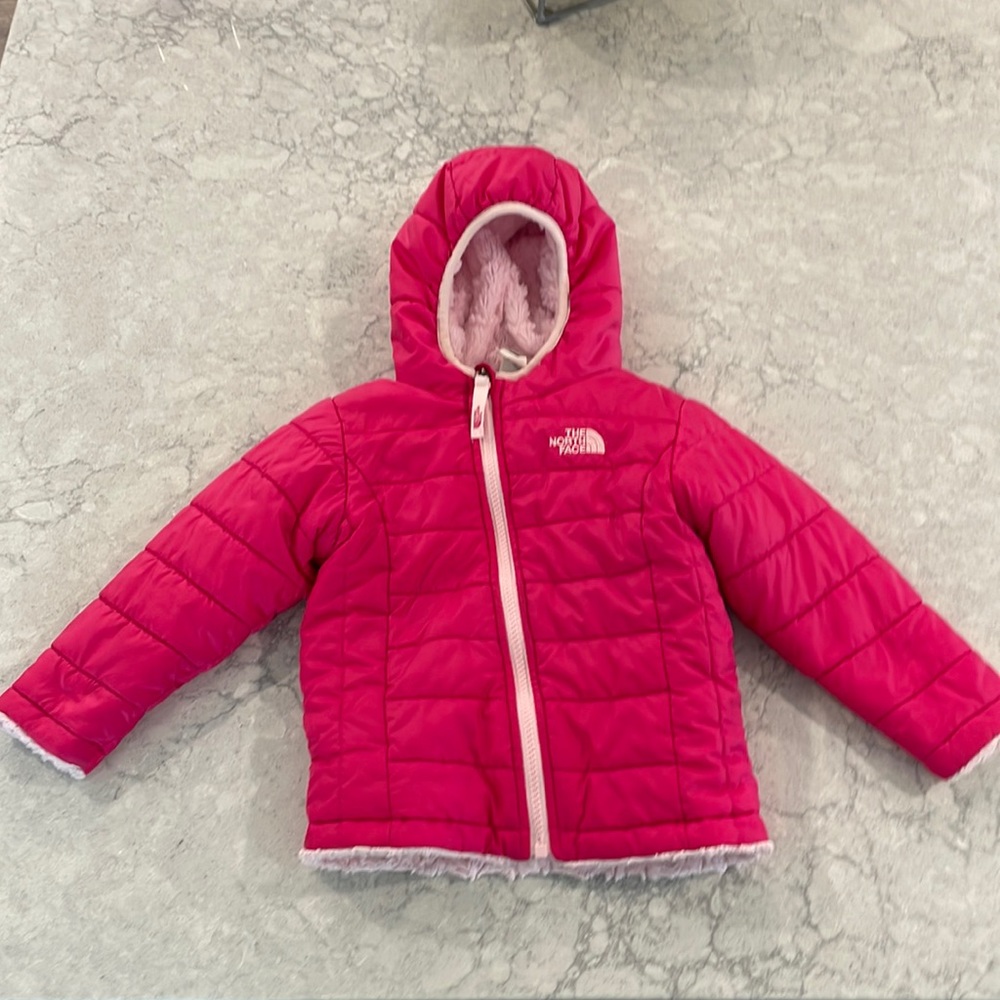 The North Face. Size 18-24 months. Pink winter jacket.